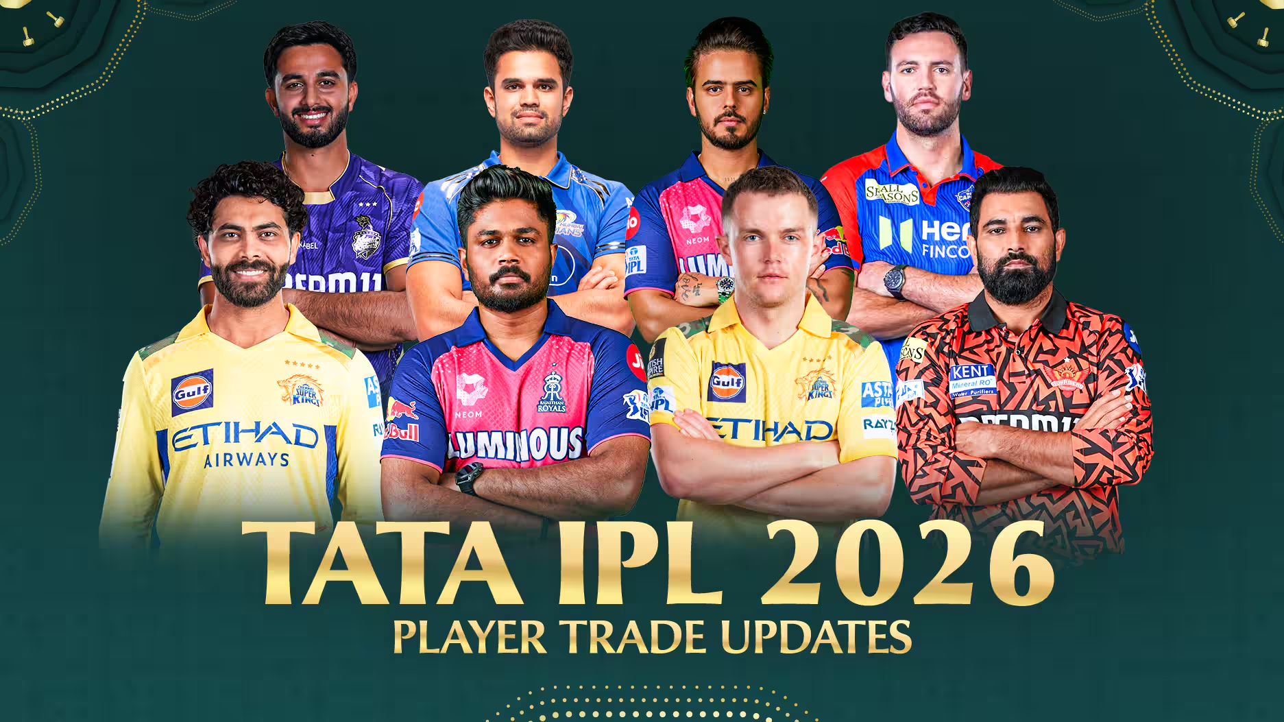 IPL 2026 all teams and captains - Bet on Playworld9